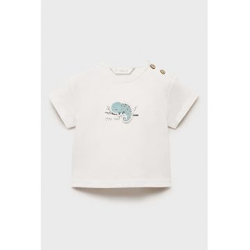 Tricou striat cu imprimeu grafic