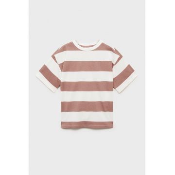 Tricou supradimensionat cu model in dungi