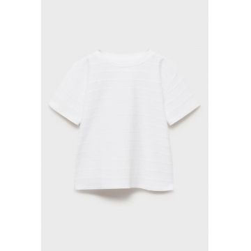 Tricou texturat de bumbac