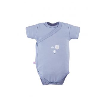 Body cu maneca scurta si model balon -  - Petite - Albastru - pentru baietei
