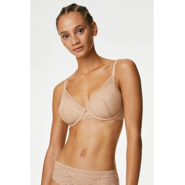 Sutien din dantela cu strat exterior de dantela