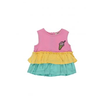 Top cu volane  - Surf Up - multicolor - pentru fetite