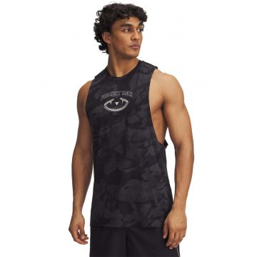 Top lejer cu model camuflaj pentru fitness Project Rock