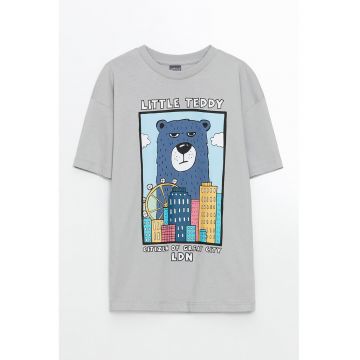 Tricou cu imprimeu grafic frontal