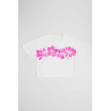 Tricou cu imprimeu Hibiscus