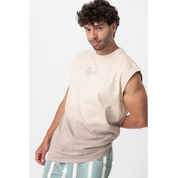 Tricou cu logo si model tie-dye
