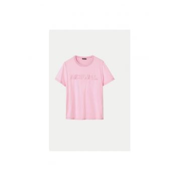 Tricou dama -  304476907 - Bumbac - Roz