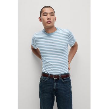 Tricou de bumbac cu dungi