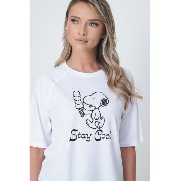 Tricou de bumbac organic cu maneci raglan Life