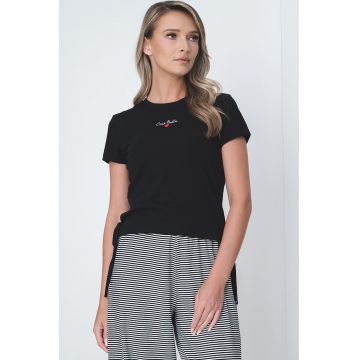Tricou de bumbac organic cu prindere laterala