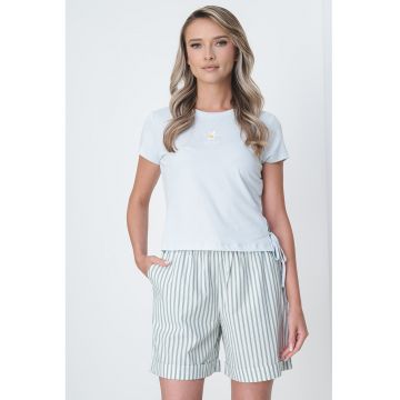 Tricou de bumbac organic cu prindere laterala