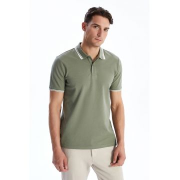 Tricou din amestec de bumbac cu guler polo