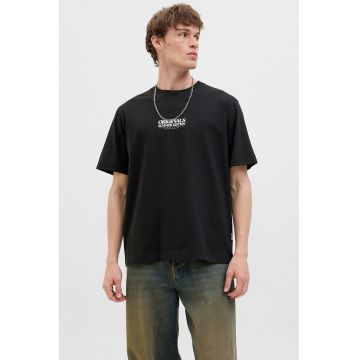 Tricou din amestec de bumbac organic cu imprimeu grafic pe partea din spate