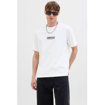 Tricou din amestec de bumbac organic cu imprimeu grafic pe partea din spate