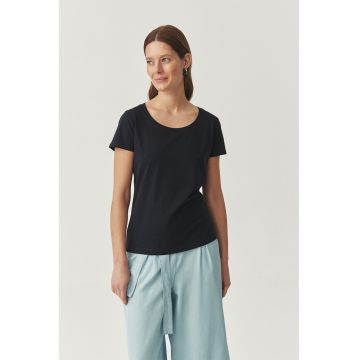 Tricou din bumbac cu decolteu rotund