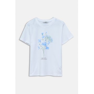 Tricou din bumbac cu imprimeu floral
