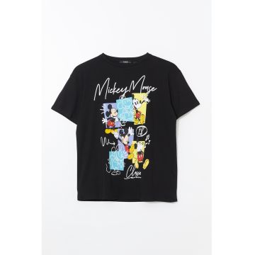 Tricou din bumbac cu imprimeu Mickey Mouse