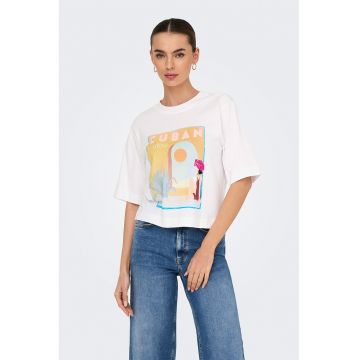 Tricou din bumbac organic cu imprimeu grafic