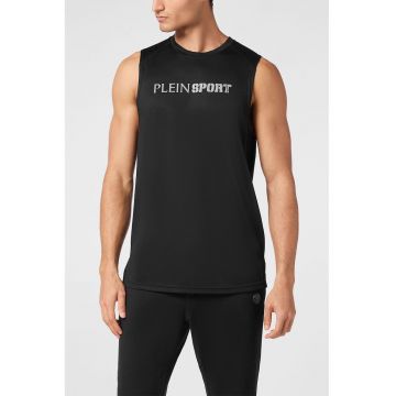 Tricou fara maneci cu logo