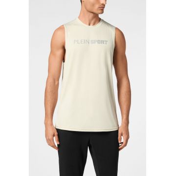 Tricou fara maneci cu logo