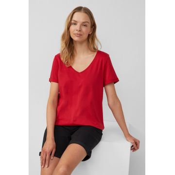 Tricou lejer cu decolteu in V