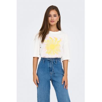 Tricou lejer cu imprimeu grafic