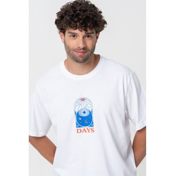 Tricou lejer cu imprimeu pe spate