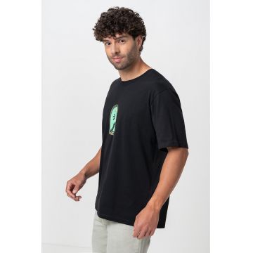 Tricou lejer cu imprimeu pe spate