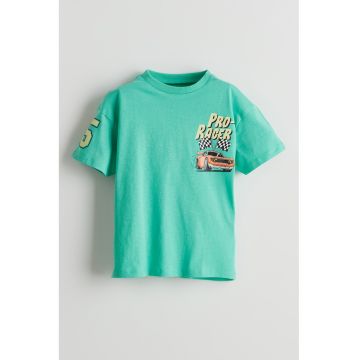 Tricou lejer de bumbac cu imprimeu