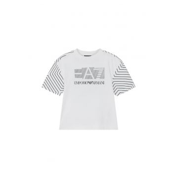 Tricou  pentru Lifestyle - BOY TEE SS GRAPHIC - 7B000044-AF10378-U0002 - Alb
