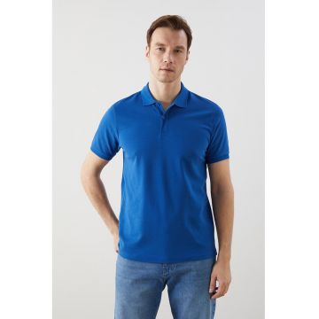 Tricou polo din bumbac pique