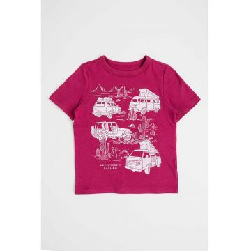 Tricou slim fit cu model grafic