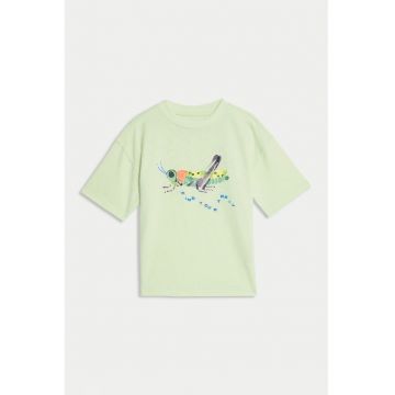 Tricou supradimensionat cu imprimeu grafic
