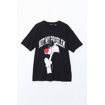 Tricou supradimensionat de bumbac Sylvester