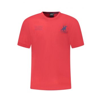 U.S. Grand POLO Tricou barbati din bumbac cu logo la baza gatului