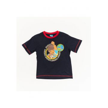 Tricou - baieti - DIEGO1984 - Bleumarin