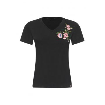 Tricou cu detalii brodate