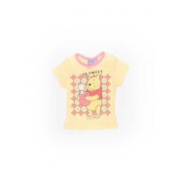 Tricou cu imprimeu - fete - GTK7445 - Galben -