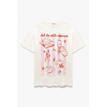 Tricou cu imprimeu frontal