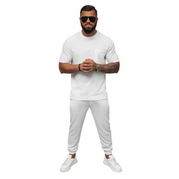 Tricou cu maneca scurta pentru barbati Thaneseus alb