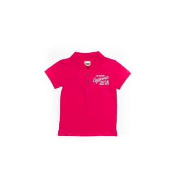 Tricou cu nasturi baieti - din bumbac - 43340-1