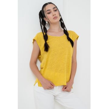 Tricou de in cu decolteu rotund