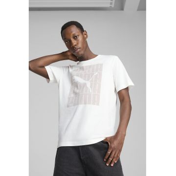 Tricou din amestec de bumbac cu imprimeu logo