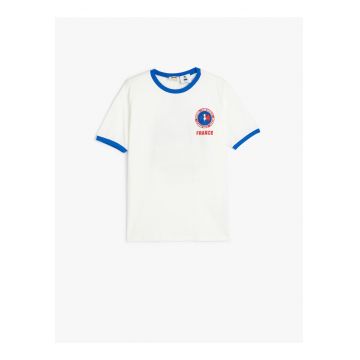 Tricou din bumbac cu imprimeu grafic pe partea din spate