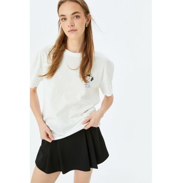Tricou din bumbac cu Snoopy