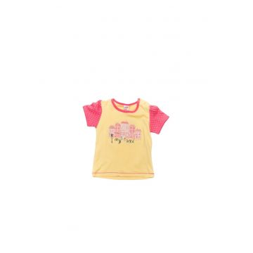 Tricou fete - JTSET1259 - Galben -