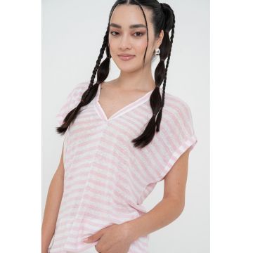 Tricou lejer din amestec de in