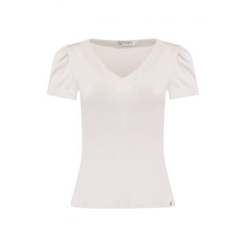 Tricou lurex cu decolteu in V
