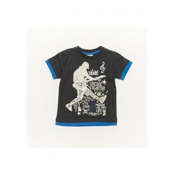 Tricou model rockstar baieti - 32330 - Bleumarin -