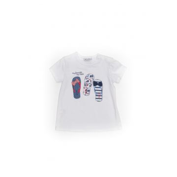 Tricou My Favorite Flip Flopes -  26230 - Alb -